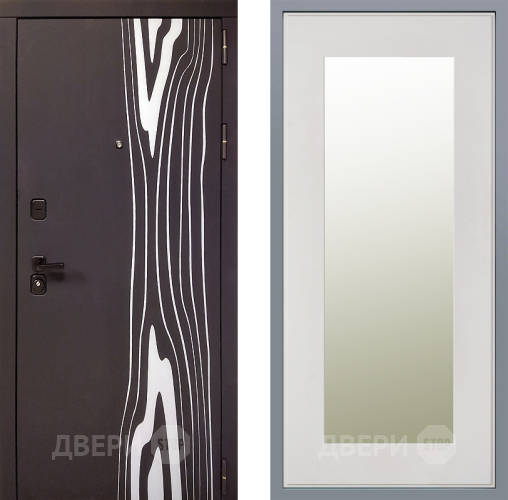 Дверь Заводские двери Леванте Зеркало Модерн Белый софт в Реутове