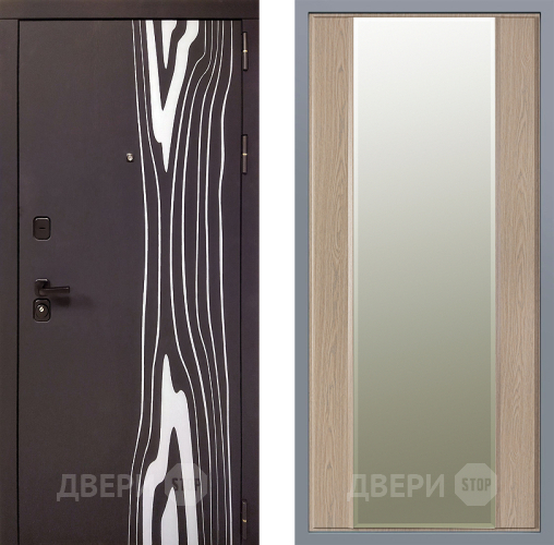 Дверь Заводские двери Леванте Зеркало Макси Беленый дуб в Реутове