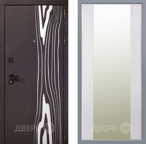 Дверь Заводские двери Леванте Зеркало Макси Белый шелк в Реутове