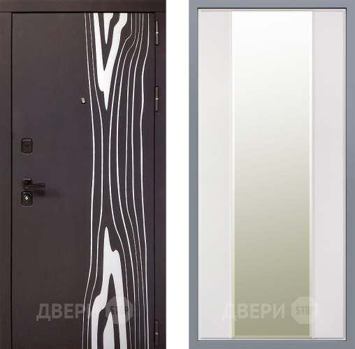 Дверь Заводские двери Леванте Зеркало Макси Белый матовый в Реутове