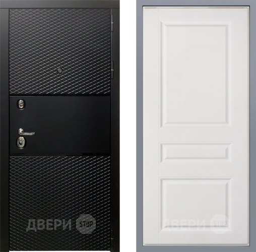 Дверь Заводские двери Тефлон Стокгольм Белый софт в Реутове