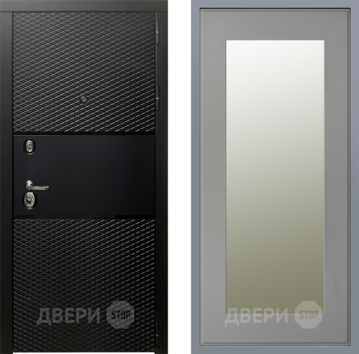 Дверь Заводские двери Тефлон Зеркало Модерн Грей софт в Реутове