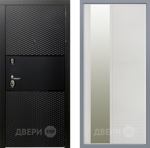 Дверь Заводские двери Тефлон Зеркало Лира Белый софт в Реутове