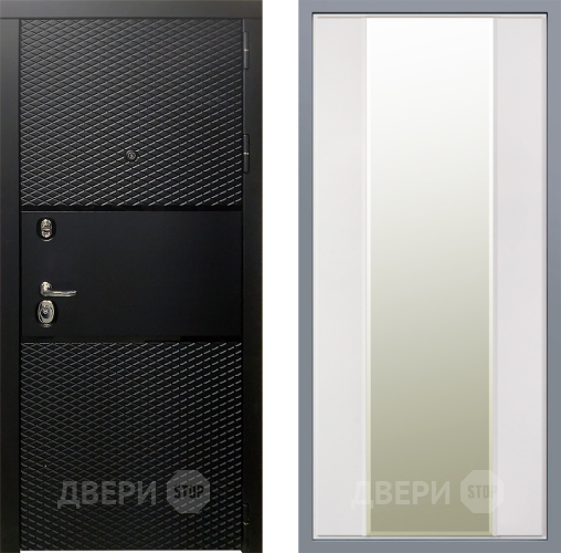 Дверь Заводские двери Тефлон Зеркало Макси Белый матовый в Реутове