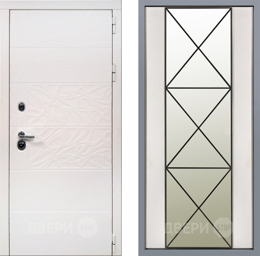 Дверь Заводские двери Дэко Вайт Зеркало Перфекто Структурное дерево в Реутове