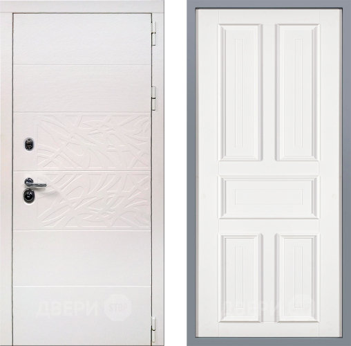 Дверь Заводские двери Дэко Вайт Уругвай Белый софт в Реутове