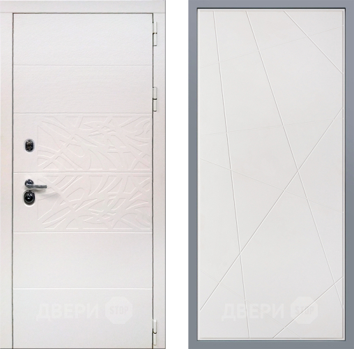 Дверь Заводские двери Дэко Вайт Флитта Белый софт в Реутове