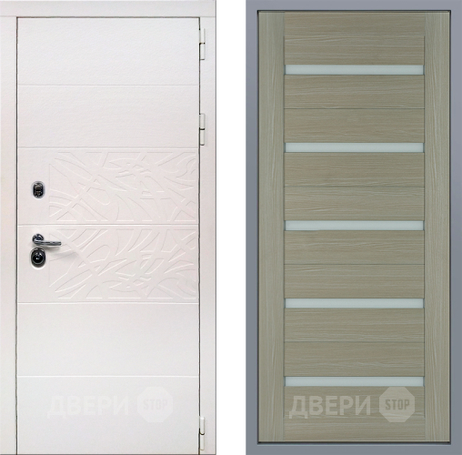 Дверь Заводские двери Дэко Вайт СБ-1 Капучино в Реутове