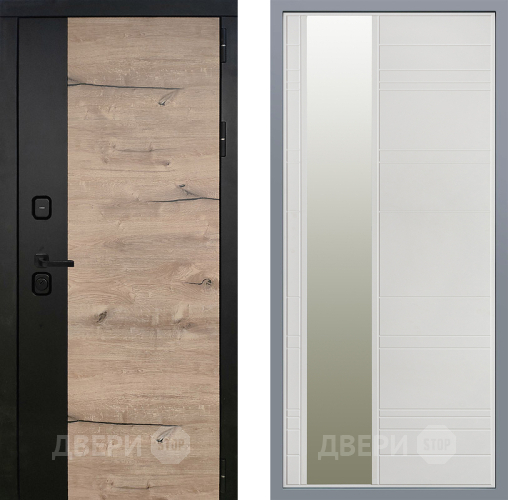 Дверь Заводские двери Ларте Зеркало Лира Белый софт в Реутове