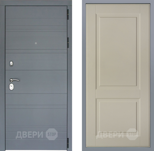 Дверь Заводские двери Лира Софт графит Доррен Шампань в Реутове