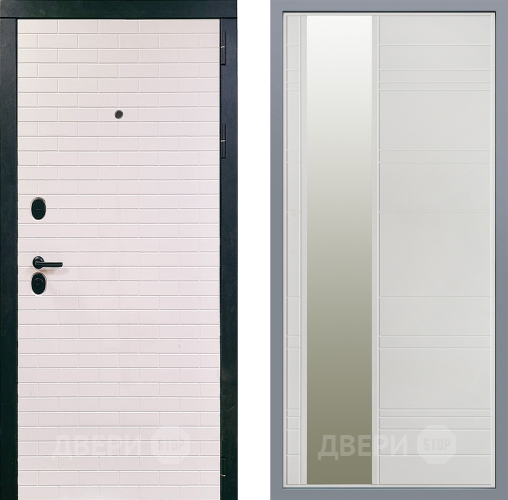 Дверь Заводские двери Сохо Зеркало Лира Белый софт в Реутове