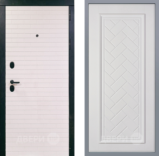 Дверь Заводские двери Сохо Упра Белый софт в Реутове