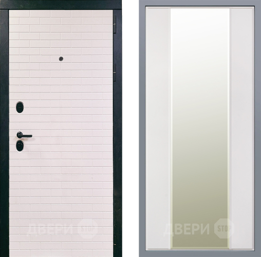 Дверь Заводские двери Сохо Зеркало Макси Белый матовый в Реутове