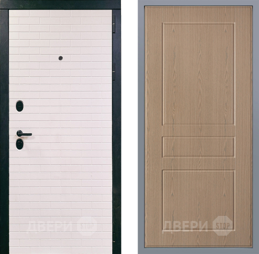 Дверь Заводские двери Сохо К-2 Беленый дуб в Реутове