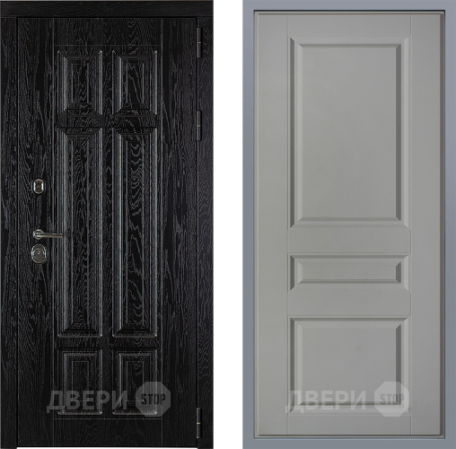 Дверь Заводские двери Мюнхен Стокгольм Грей софт в Реутове