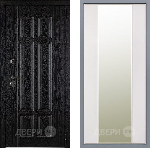 Дверь Заводские двери Мюнхен Зеркало Макси Белый матовый в Реутове