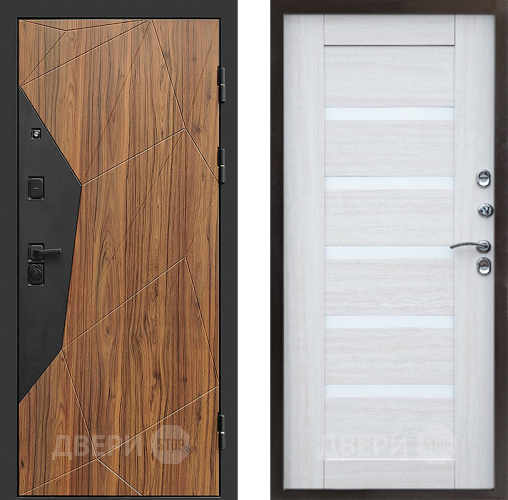 Входная металлическая Дверь Престиж Avangard Царга Лиственница белая в Реутове