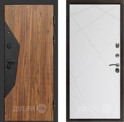 Входная металлическая Дверь Престиж Avangard Лучи Бетон белый в Реутове