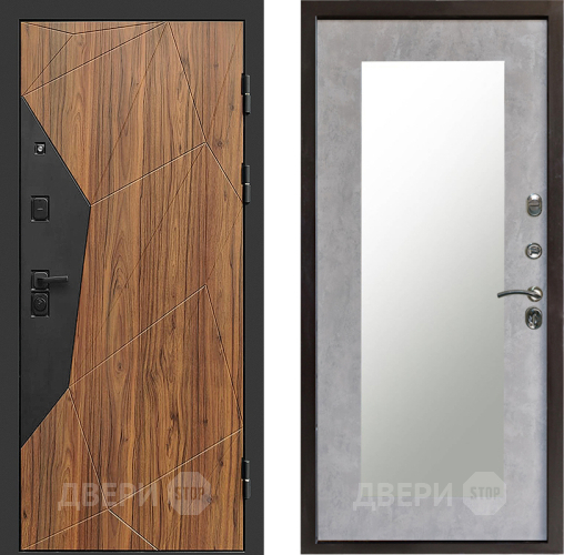 Дверь Престиж Avangard Зеркло Пастораль Бетон светлый в Реутове