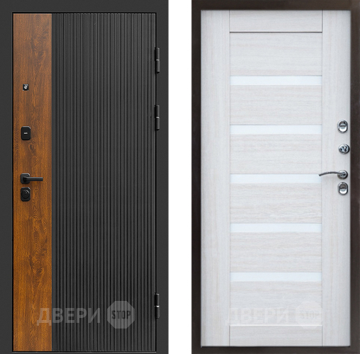 Входная металлическая Дверь Престиж Prestizh Царга Лиственница белая в Реутове