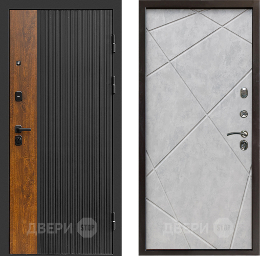 Дверь Престиж Prestizh Лучи Бетон светлый в Реутове