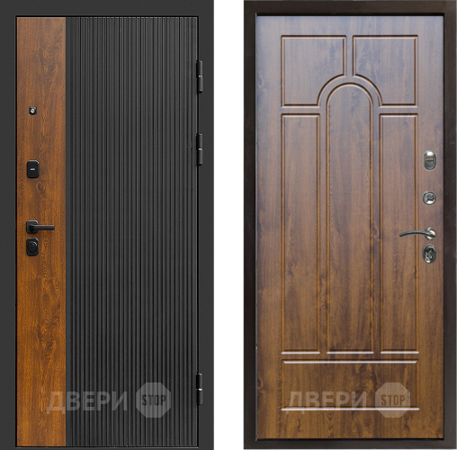 Входная металлическая Дверь Престиж Prestizh Арка Дуб в Реутове
