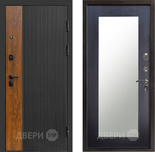 Входная металлическая Дверь Престиж Prestizh Зеркло Пастораль Венге в Реутове