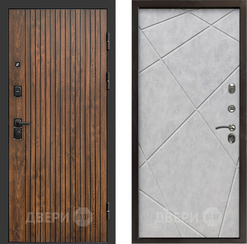 Входная металлическая Дверь Престиж Tvist Лучи Бетон светлый в Реутове