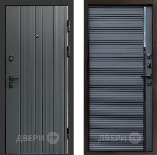 Входная металлическая Дверь Престиж Tvist Grey Porte Черный кварц в Реутове