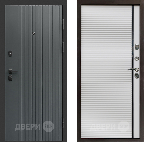Входная металлическая Дверь Престиж Tvist Grey Porte Белый в Реутове
