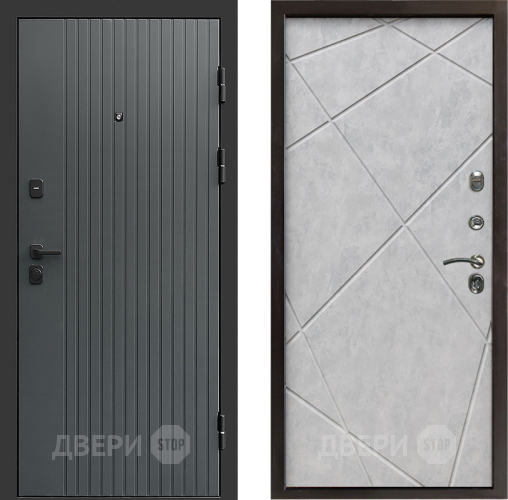 Дверь Престиж Tvist Grey Лучи Бетон светлый в Реутове
