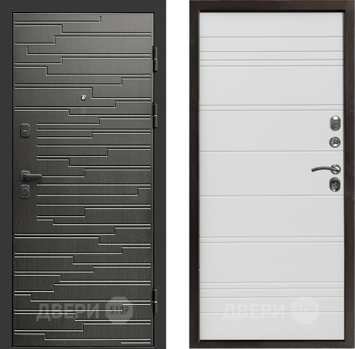 Входная металлическая Дверь Престиж Rivera Line Белый в Реутове