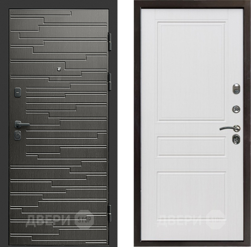 Входная металлическая Дверь Престиж Rivera Классика Белое дерево в Реутове