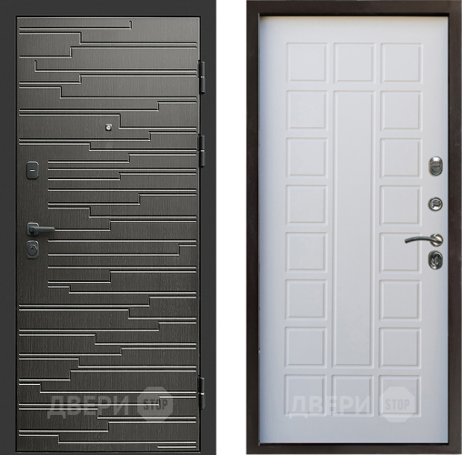 Входная металлическая Дверь Престиж Rivera Престиж Белое дерево в Реутове