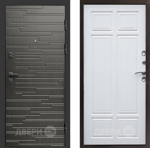 Входная металлическая Дверь Престиж Rivera Премиум Лиственница белая в Реутове