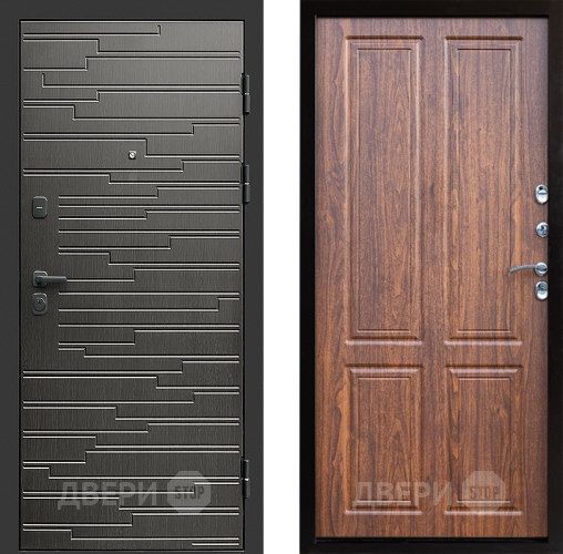 Входная металлическая Дверь Престиж Rivera Премиум Орех светлый в Реутове