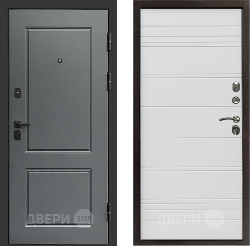 Входная металлическая Дверь Престиж Verona Line Белый в Реутове