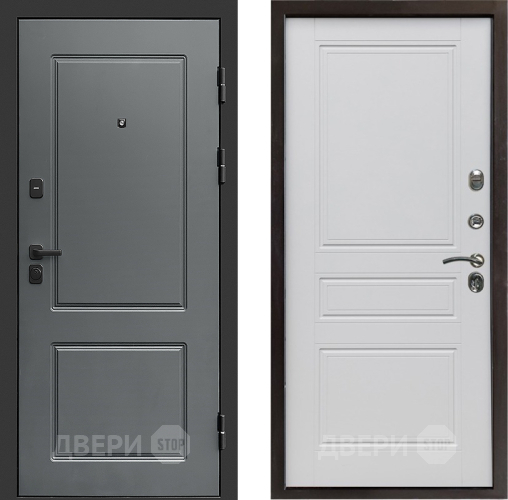 Входная металлическая Дверь Престиж Verona Классика Белый матовый в Реутове