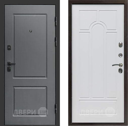 Входная металлическая Дверь Престиж Verona Арка Белое дерево в Реутове