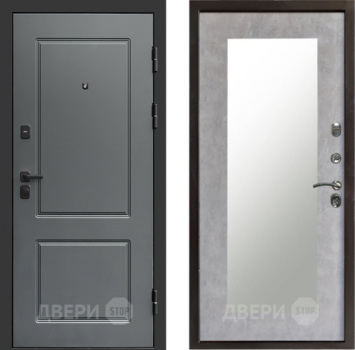 Дверь Престиж Verona Зеркло Пастораль Бетон светлый в Реутове