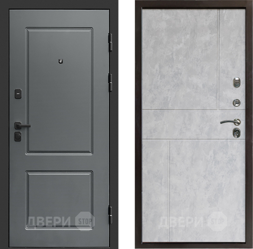 Входная металлическая Дверь Престиж Verona Горизонт Бетон светлый в Реутове