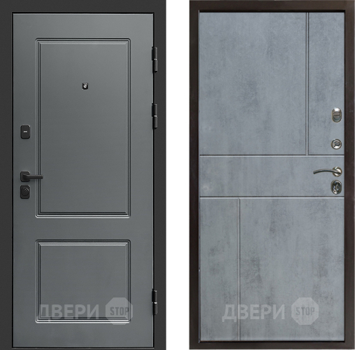 Входная металлическая Дверь Престиж Verona Горизонт Бетон темный в Реутове