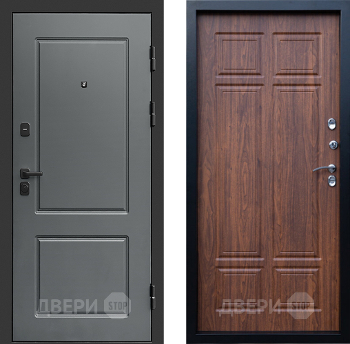 Входная металлическая Дверь Престиж Verona Премиум Орех темный в Реутове