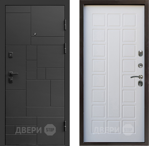 Входная металлическая Дверь Престиж Kvadro Престиж Белое дерево в Реутове