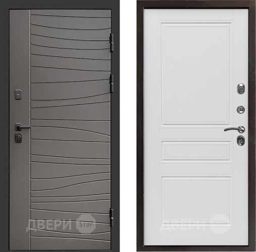 Входная металлическая Дверь Престиж Siciliya Классика Лиственница белая в Реутове