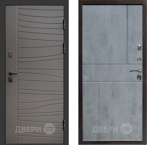 Входная металлическая Дверь Престиж Siciliya Горизонт Бетон темный в Реутове