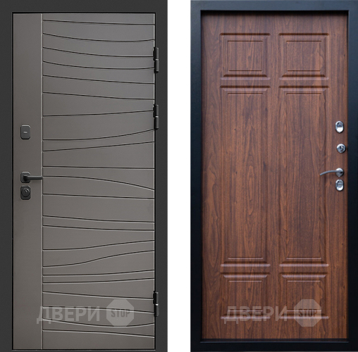 Входная металлическая Дверь Престиж Siciliya Премиум Орех темный в Реутове