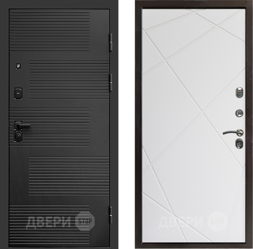 Входная металлическая Дверь Престиж Favorit Лучи Бетон белый в Реутове