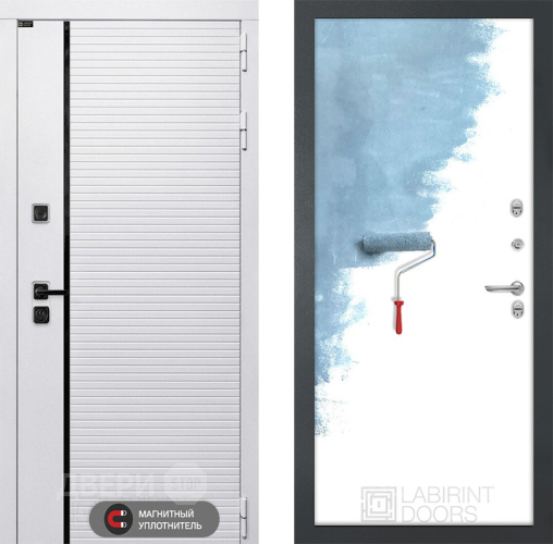 Входная металлическая Дверь Лабиринт (LABIRINT) Royal 28 Под покраску в Реутове