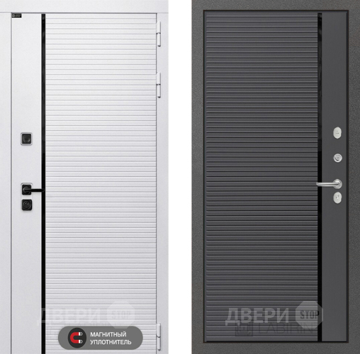 Входная металлическая Дверь Лабиринт (LABIRINT) Royal 22 Графит софт в Реутове